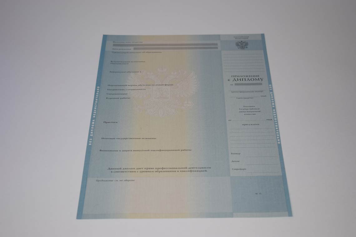 Приложение диплома Бакалавра в Реутове 2011-2013