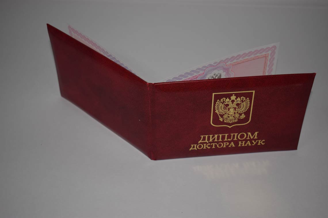 Диплом Доктора Наук 2013-2025 в Реутове корка
