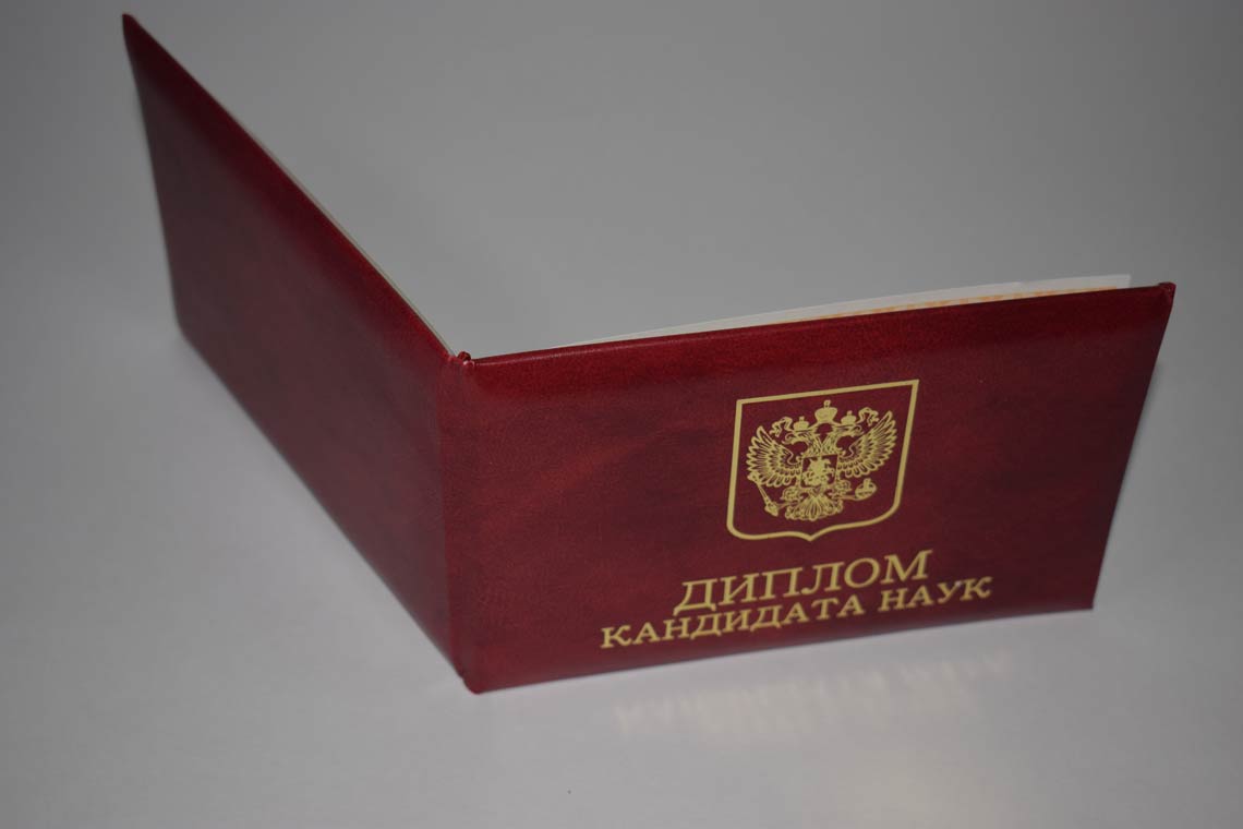 Диплом Кандидата Наук 2017-2025 в Реутове корка